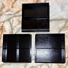 松花堂 弁当箱セット 3個まとめて 四つ仕切りの画像