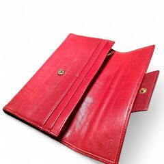 FURLA　長財布　レッドの画像