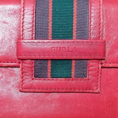 FURLA　長財布　レッドの画像