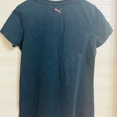 PUMA 黒　半袖Tシャツ　プーマ ロゴプリントTシャツ (M) 半袖の画像