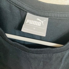 PUMA 黒　半袖Tシャツ　プーマ ロゴプリントTシャツ (M) 半袖の画像