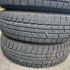 【中古】バリ溝　良品　三菱パジェロミニ純正ホイールスタッドレス175/80R15の画像