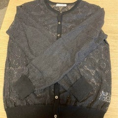 BARNEYS NEW YORK レースカーディガンの画像