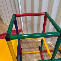 ジャングルジム　滑り台　室内遊具の画像