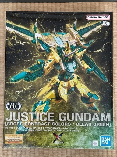MG 1/100 ジャスティスガンダム [CROSS CONTRAST COLORS / CLEAR GREEN]