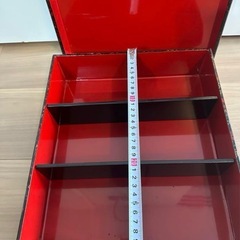 高級漆器　津軽塗　漆器　仕切り取り外し可能　重箱
の画像