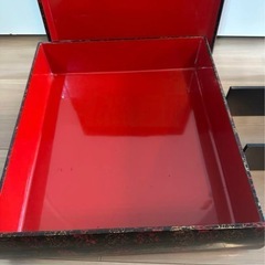 高級漆器　津軽塗　漆器　仕切り取り外し可能　重箱
の画像
