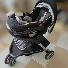 【取引中】Graco チャイルドシート＋ベビーカー セット（SnugRide Click Connect 35）の画像