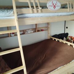 二段ベッド❗️上段（シングル）下段（セミダブル）の画像