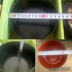 木製漆器　天然木　散しお椀セット　５客　漆器椀の画像