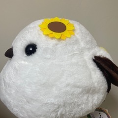 シマエナガ　カラフルフラワー　しまゑひまわり ぬいぐるみ の画像