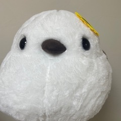シマエナガ　カラフルフラワー　しまゑひまわり ぬいぐるみ の画像
