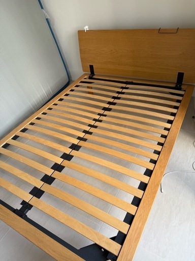 無印　ダブルベット　ベッドフレーム