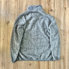 ユニクロ　ファーリーフリース　フルジップジャケット　M　グレー　モコモコ　温かいの画像