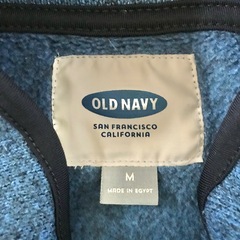 オールドネイビー　OLD NAVY　フリースジャケット　M　ブルー　おしゃれ　冬の画像