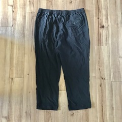 ニトリ　メンズ　クロップドパンツ　L　ブラック　シンプル　夏　涼しい　定番　快適の画像