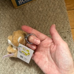 犬のぬいぐるみ　キーホルダーの画像