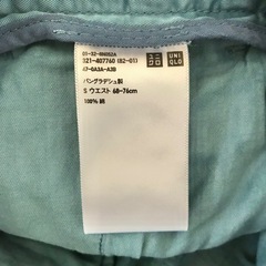 ユニクロ　タイダイ柄　ショートパンツ　S　ブルー　夏　海　レジャー　アウトドアの画像