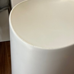 無印良品　スタッキングスツール　白黒　二脚の画像