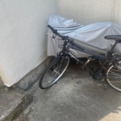 クロスバイク 自転車 26インチ シマノ6段変速 LEDライト ワイヤー錠 泥除け 付き 通の画像