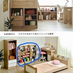 子供部屋用ベットと机等の画像