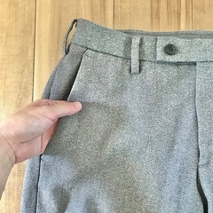 ユニクロ　感動パンツ　ウルトラライト　グレー　ウエスト　73cm　ビジネス　仕事の画像