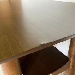 ダイニングテーブル 150cm×85cm ダークブラウン 食卓 テーブルの画像