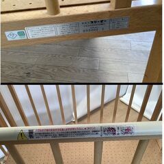 No.129　ベビーベッド　マットレス付き（豊橋市収集業務課リユース家具）の画像