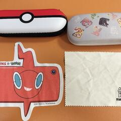 ポケモン モンハン メガネケース 2個セット/ポケットモンスター モンスターハンター 眼鏡ケース キッズ 子供 モンスターボール の画像