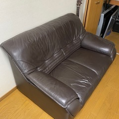 取引中！【3日間限定出品！】ソファ 2人掛け レザーの画像