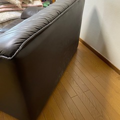 取引中！【3日間限定出品！】ソファ 2人掛け レザーの画像