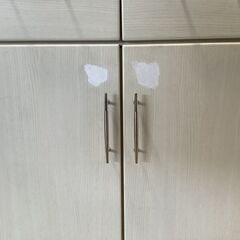 No.130　食器棚　キャビネット　白　幅59cm（豊橋市収集業務課リユース家具）の画像