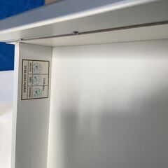 No.131　食器棚　キャビネット　シルバー　NITTY-80D（豊橋市収集業務課リユース家具）の画像