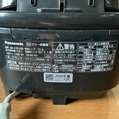 動作確認済❗️ 早い物勝ち🚗💨　Panasonic 2020年製 SR-CFE109 黒 炊飯器の画像