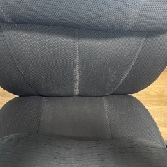 オフィスチェア ハイバック 無段階リクライニング 170度 メッシュ フットレスト 肉厚クッション 腰サポートバー 無段階昇降 H-8800F ブラックの画像