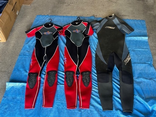 ウェットスーツ　未使用シーガル3着セット‼️