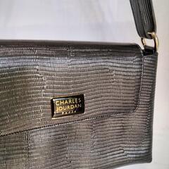 CHARLES JOURDAN クロコダイル型押しバッグの画像