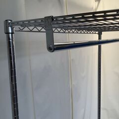 No.137　ポール付きスチールラック　ワードローブ　幅70cm（豊橋市収集業務課リユース家具）の画像