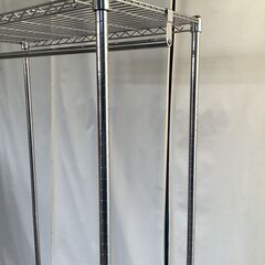 No.137　ポール付きスチールラック　ワードローブ　幅70cm（豊橋市収集業務課リユース家具）の画像