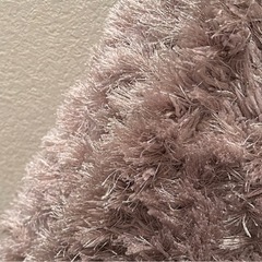 【今週末までの掲載です】　Francfranc フランフラン カステ ラメ ラグ M 200×140 ピンク 　の画像