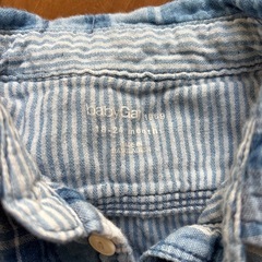 babyGAP ガーゼシャツブルー90cmの画像