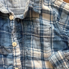 babyGAP ガーゼシャツブルー90cmの画像