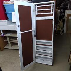 楽屋用ライト付きミラー(鍵付き)　85268の画像