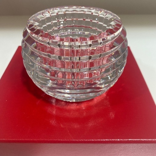 2/17?値下げしました??未使用品??Baccarat キャンドルホルダー アイ インテリア オブジェクリスタルガラス  バカラ E