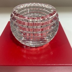 🔴💎未使用品💎🔴Baccarat キャンドルホルダー アイ インテリア オブジェクリスタルガラス  バカラ EYE  NO.1684Fの画像