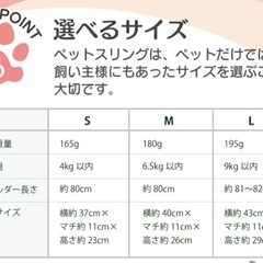 新品・ペットスリングの画像