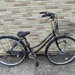 中古自転車 6段変速 27インチ LEDオートライト 軽整備済み...
