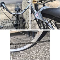中古自転車 6段変速 27インチ LEDオートライト 軽整備済み 防犯登録対応 町田市 相模原市 MS035の画像