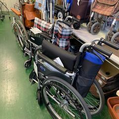 【愛品倶楽部柏店】ケアテックジャパン  スチール製  自走式車椅子　CS-10  ウィッシュの画像