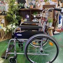 【愛品倶楽部柏店】ケアテックジャパン  スチール製  自走式車椅子　CS-10  ウィッシュの画像